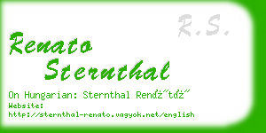 renato sternthal business card